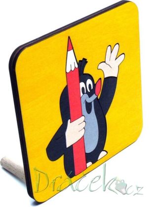 Skládací obrázek PUZZLE Krtek Krtek s pastelkou - 9 dílků