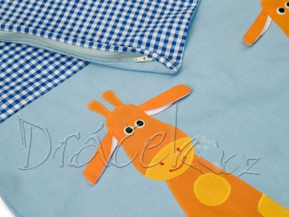 Dětské povlečení Žirafy modré malé