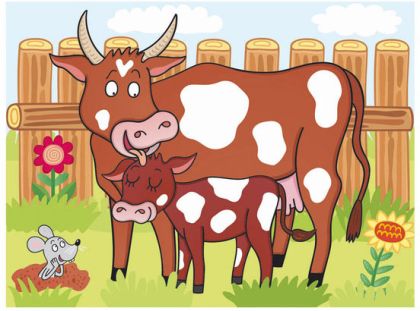 Dino, Kostky domácí zvířátka 12ks