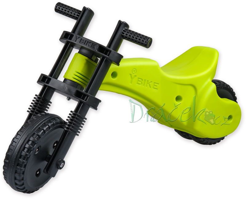 Odrážedlo YBIKE Motorka - zelené
