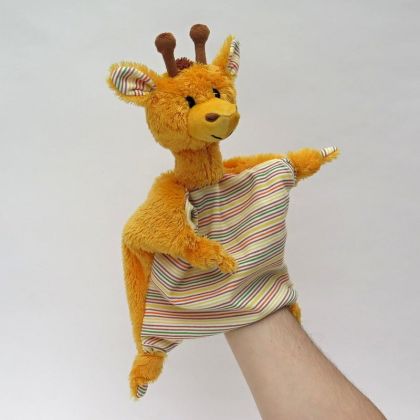 Moravská Ústředna Uzlíkový maňásek Žirafa