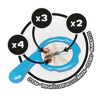 BUKI MiniScience Velká lupa 2x/3x/4x zvětšení