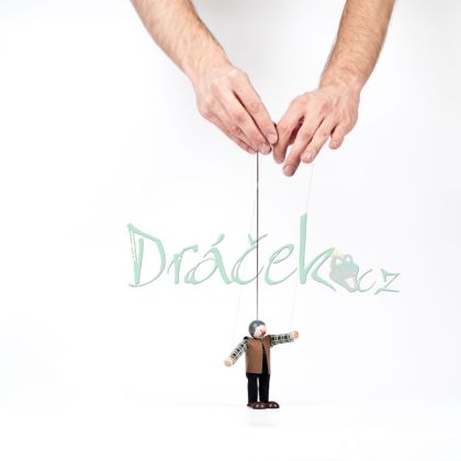 Loutka - Dědeček Lojza  s vodícími šňůrkami