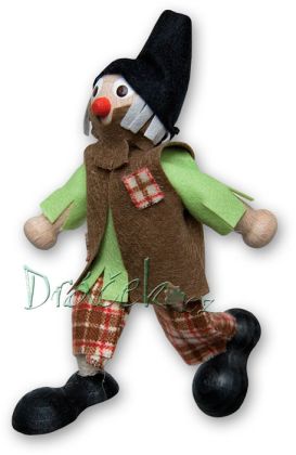 Loutka - loupežník Eduard s vodícími šňůrkami