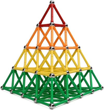 Magnetická stavebnice 120 ks plast/kov v krabici 28x19x5cm