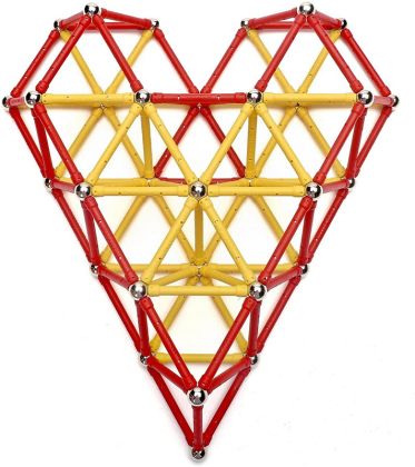 Magnetická stavebnice 120 ks plast/kov v krabici 28x19x5cm
