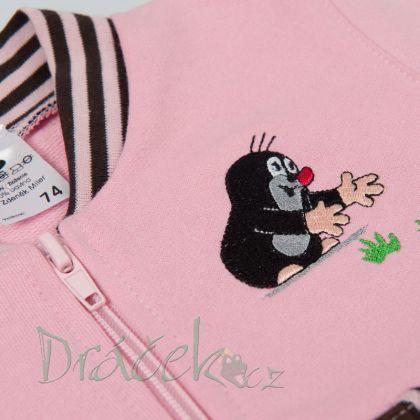 Dětská tepláková souprava Krteček růžová vel. 68-74