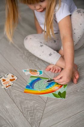 PEXI Velcro skládačky - Kdo kde bydlí ?