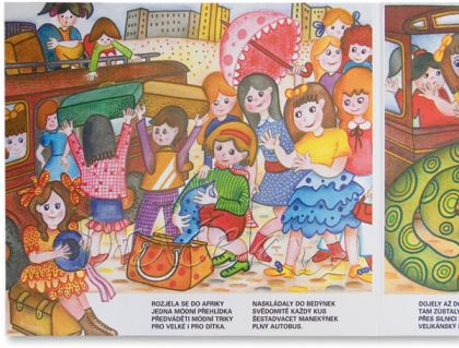 Manekýnky v Africe - leporelo a CD