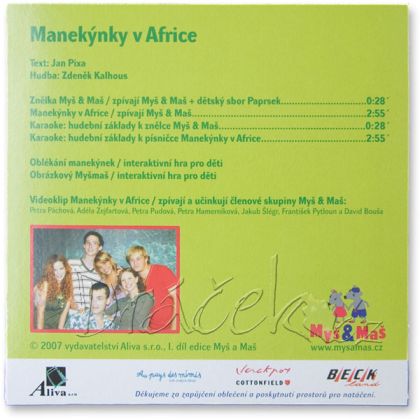Manekýnky v Africe - leporelo a CD