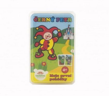 Teddies, Černý Petr Moje první pohádky společenská hra - karty v plastové krabičce 6x9cm