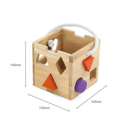 VIGA, Dřevěná vkládačka kostka