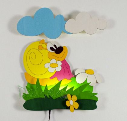 Nástěnná LED lampička Šneková s loukou