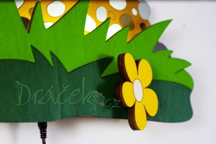 Nástěnná LED lampička Šneková s loukou