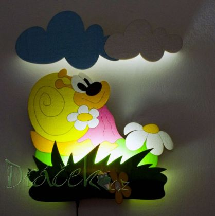 Nástěnná LED lampička Šneková s loukou