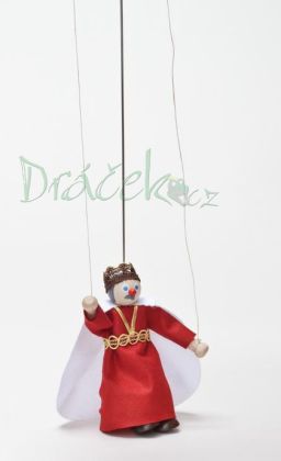 Loutka - král Ferdinand s vodícími šňůrkami