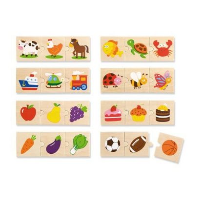 VIGA, Dřevěné puzzle - třídění dle druhu