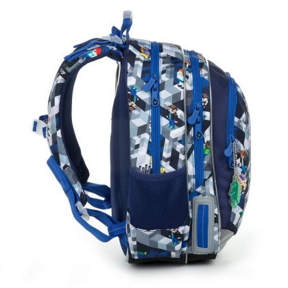 Školní batoh Topgal ELLY 19014 B Minecraft modrý