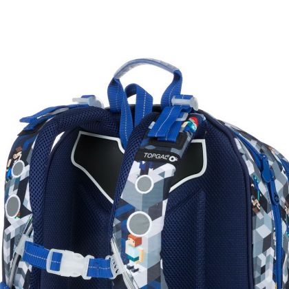 Školní batoh Topgal ELLY 19014 B Minecraft modrý