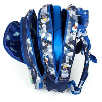 Školní batoh Topgal ELLY 19014 B Minecraft modrý