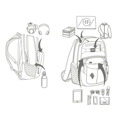 NITRO.18J batoh HERO grateful pink 37l