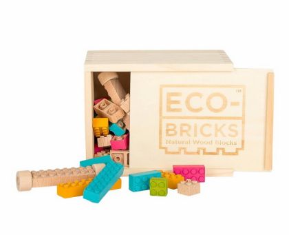 Eco-bricks Sada 54 barevných kostek