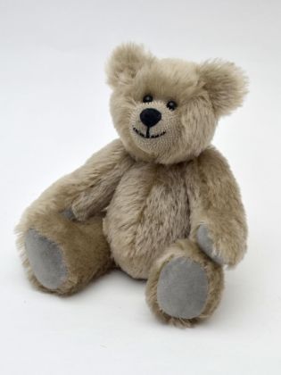 Medvěd 20cm kloub.šedý-kr.vlas