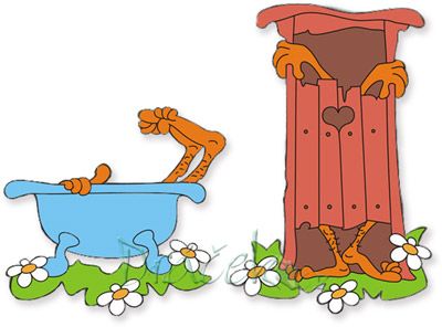 Cedulka na dveře Koupelna a WC