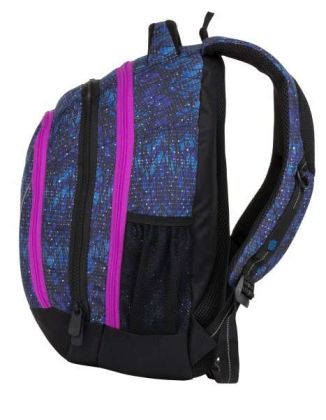 Studentský batoh Bagmaster SUPERNOVA 8 A BLACK/BLUE/PINK