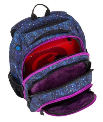 Studentský batoh Bagmaster SUPERNOVA 8 A BLACK/BLUE/PINK