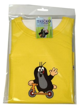 Triko Krtek, 122-128, koloběžka, krátký rukáv, žluté