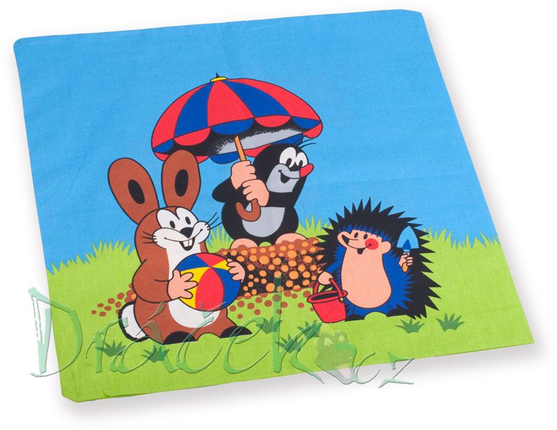 Povlak Krtek a paraplíčko 40x40 bavlna
