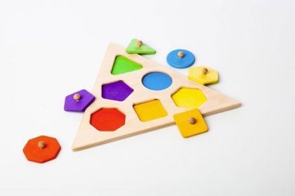 Dřevěné Puzzle Trojuhelník