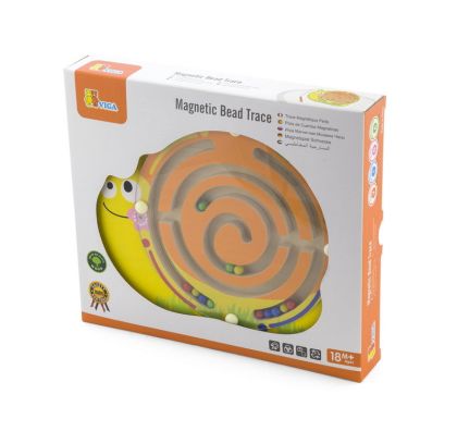 VIGA, Dřevěný kuličkový labyrint - šnek