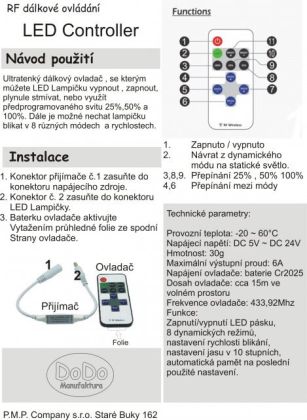DO LED lampička Sluníčko s mráčky - dálkové ovládání
