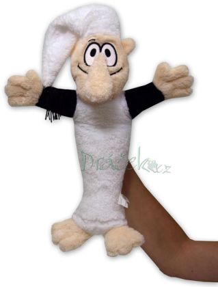 Křemílek maňásek bílý