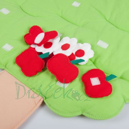 Textilní dekorace Motýlci červení