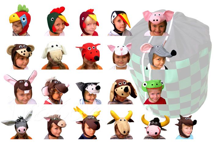 Zvýhodněná sada kostýmů zvířátka (21ks) + úložný vak zdarma