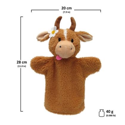 Maňásek Kráva s kytkou