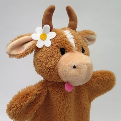 Maňásek Kráva s kytkou