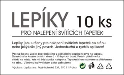 Lepíky pro nalapení tapetky 10 ks