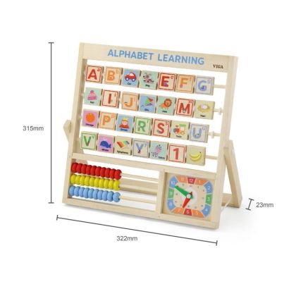 VIGA, Dřevěná abeceda a hodiny