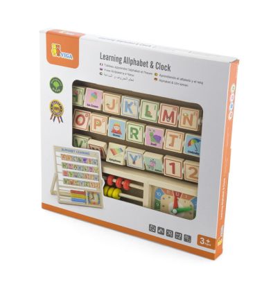 VIGA, Dřevěná abeceda a hodiny