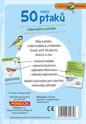 Mindok,  Expedice příroda: 50 našich ptáků