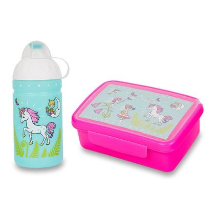 Zdravá lahev 0,5l a Zdravá sváča set Jednorožec a víly