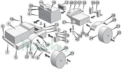 Vystřihovánky Těžké traktory
