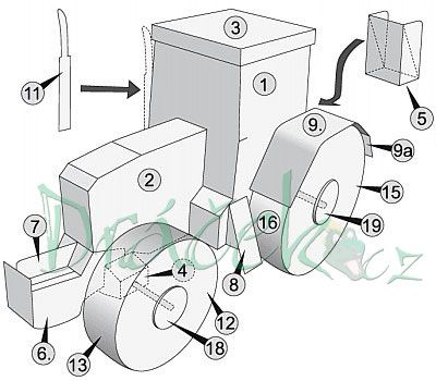Vystřihovánky Těžké traktory