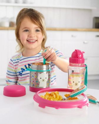 Skip Hop Zoo Termoska na jídlo s vidličkou Lama