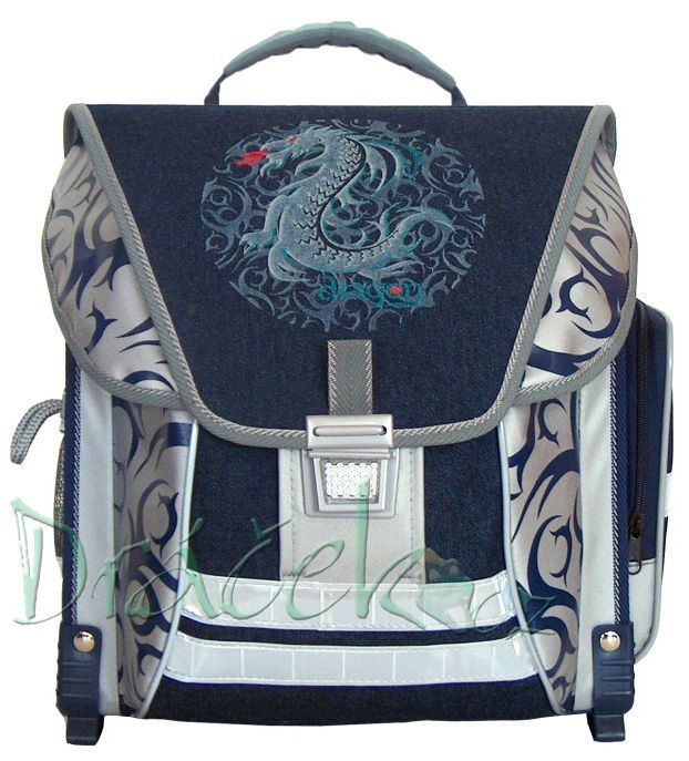 Školní batoh EMIPO DYNAMIC 07 Fantasy Dragon stříbná