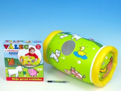 Válec s rolničkou, nafukovací Moje první zvířátka